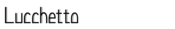 Lucchetto font preview